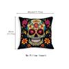 4Pcs Halloween Linen Cushion Cover Trick or Treat Theme Pillowcase Floral Skull Pillow Cover Halloween Party Decoration 2025