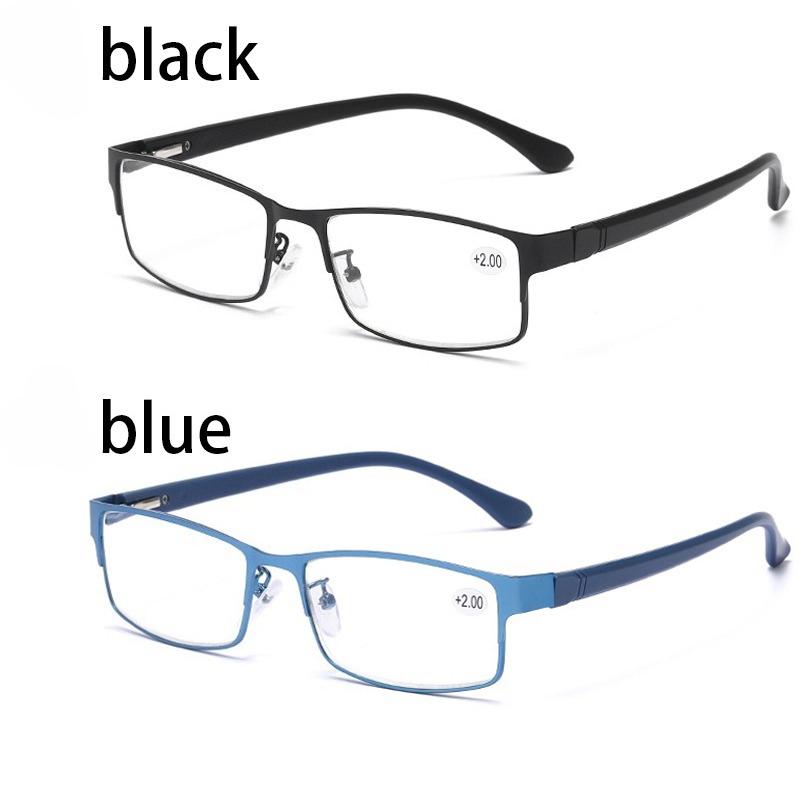 3PCS Classic Business Readers for For Men Titanium Alloy Material Frame Readers Eye Wear Super Light Resin Material Lens Readers for Presbyopia
