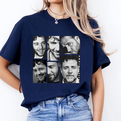 Russell Crowe T-shirt och barn-T-shirt: Present till filmentusiast, Avslappnad kändis-t-shirt