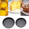6 Pieces Mini Baking Pans Fluted Molds with Removeable Bottoms Small Baking Molds Carbon Steel Material for Kitchen Use