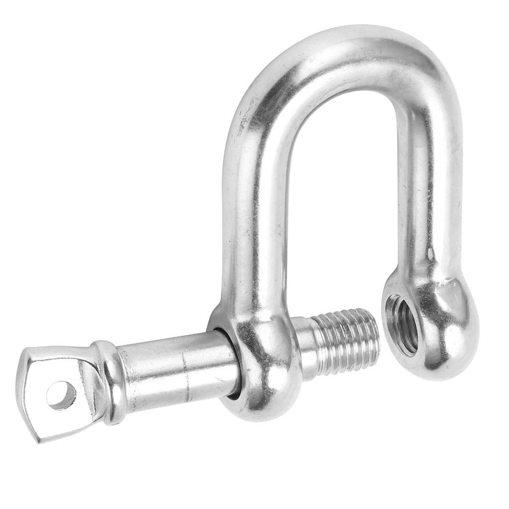 M25 Screw Pin Anchor Shackle 304 Stainless Steel Heavy Duty DShape Shackle for Camping