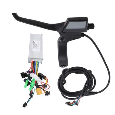 Contrôleur de Moteur 36V 48V 500W 28A Levier de Frein avec Affichage 160PDD Alliage d'Aluminium ABS Kit de Contrôleur de Vélo Électrique pour
