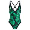 Swimwear Female Flowers Print One Piece Swimsuit Women Sports Bathing Suit Swim Suit Beach Wear Bodysuit