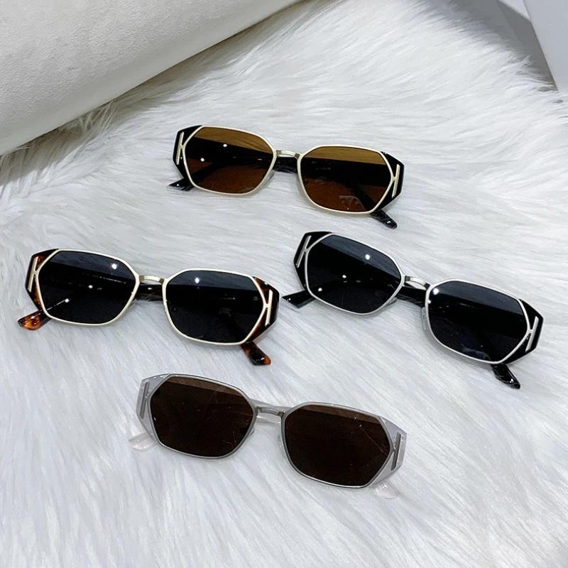 Unisex Retro Cat Eye Sunglasses Full Frame UV Protection Fashion Trendy Eyewear for Outdoor Travel Driving