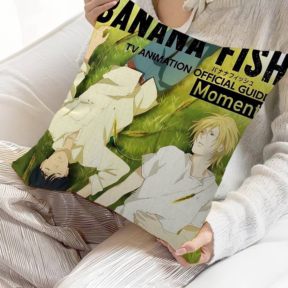 Banana Fish Anime Cushion Cover Decorative Pillow Sofa Home Decor Case Pillow Cases
