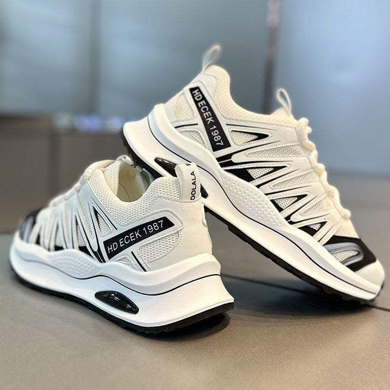 2025 men's shoes spring and autumn low-top soft-soled platform sports shoes Korean version versatile casual dad shoes live stream