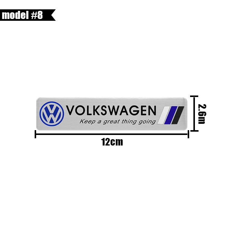 1Pcs 3D Metal Stickers Car Body Trunk Decals Auto Accessories For Volkswagen K51 Passat B5 B6 CC Tiguan Scirocco Sharan Touran Polo