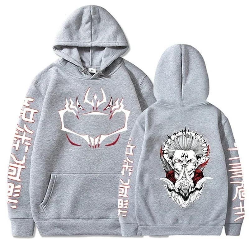 Jujutsu Kaisen Anime Oblečení Satoru Gojo Potisk S Kapucí Pánské Dámské Mikiny Převládající Streetwear Harajuku Manga Mikina