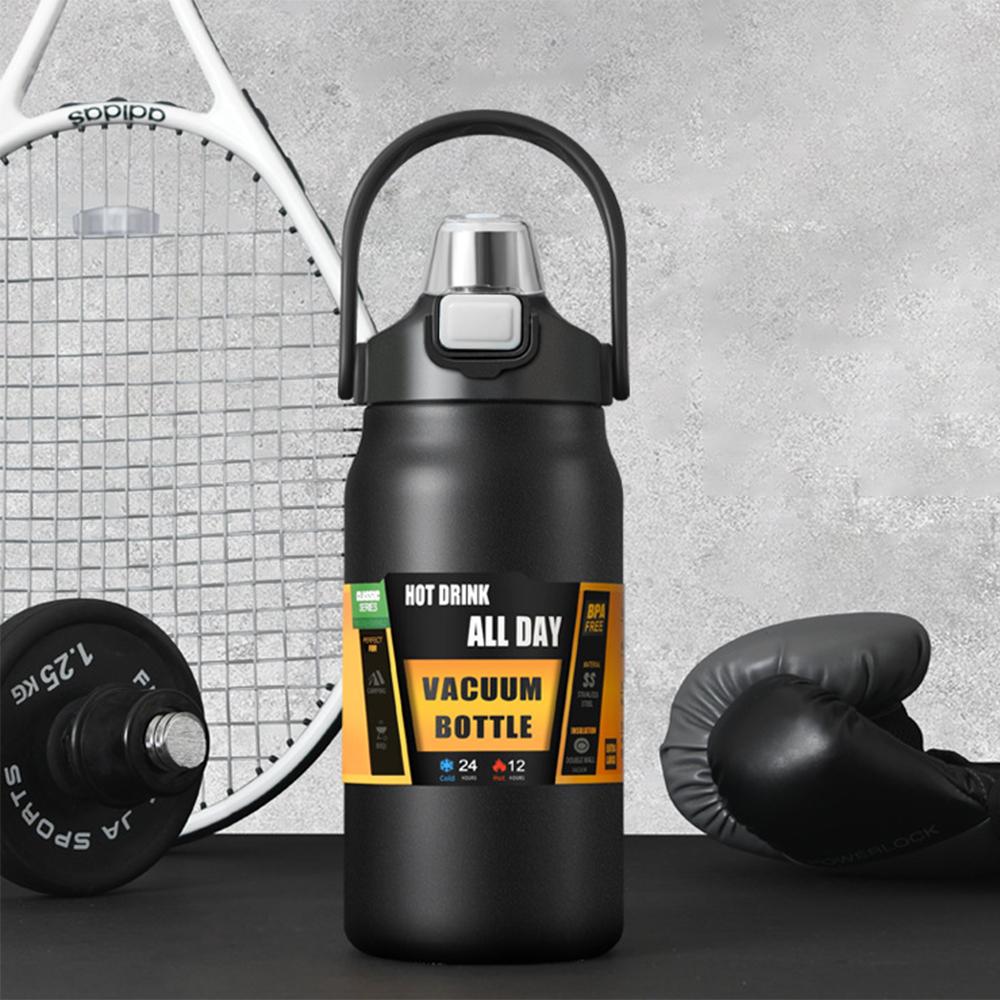 304 stainless steel vacuum bottle, Double-layer insulated kettle, Outdoor portable sports kettle, Large capacity space kettle