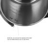 1.2L/40.58oz Camping Kettle With Foldable Handle Outdoor Cookware Durable Portable Teapot  Hiking