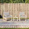 3 Piece Garden Lounge Set Solid Pine Wood