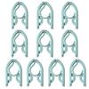 10Pcs Folding Clothes Rack Non-Slip Hangers Curved Groove Design Portable Compact Space-Saving Travel Hangers