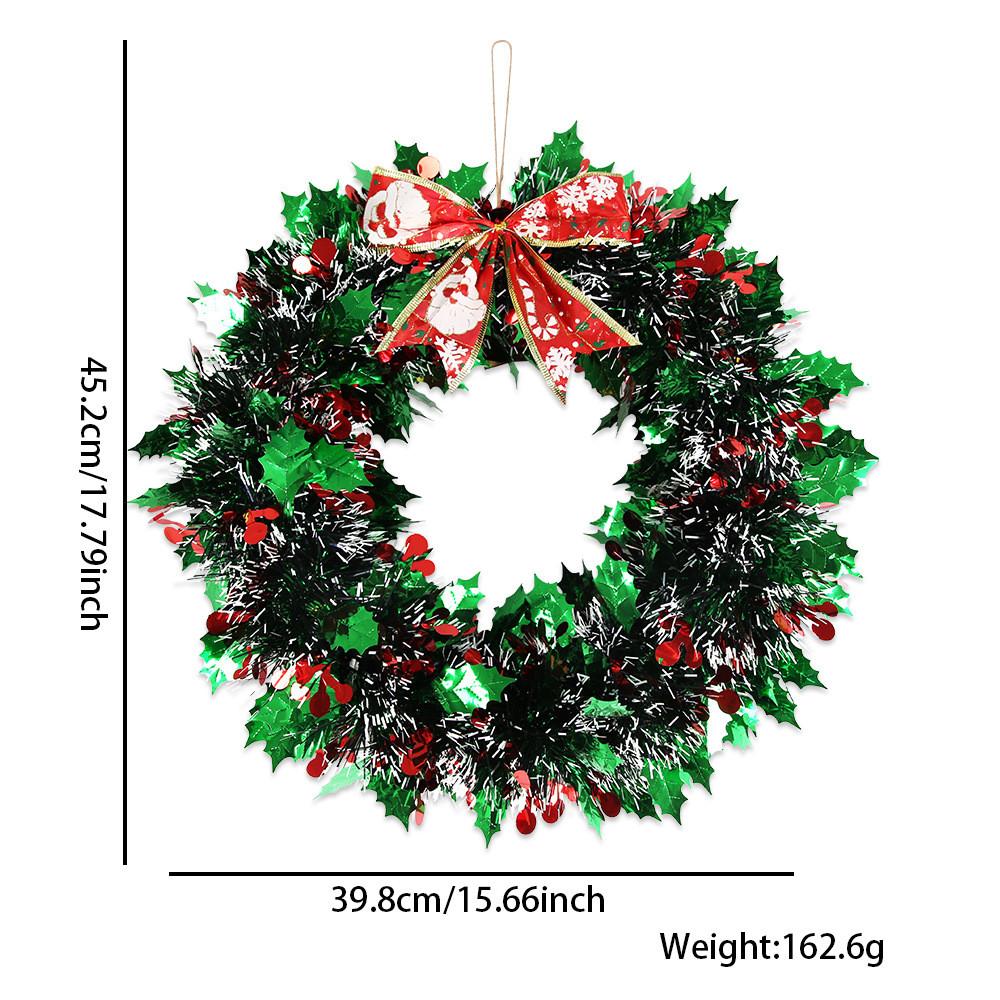 Festive Christmas Handmade Holiday Wreath With Rich Red And Green Textiles Berries And