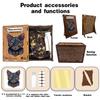 Wacocetoy Black Cat Wooden Irregular Jigsaw Puzzle with Original Piggy Bank - Educational Decompression Toy