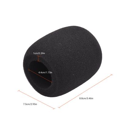 5Pcs Microphone Foam Windshield Windscreen Noise Reduction Sponge Mic Cover for Handheld Condenser Microphone