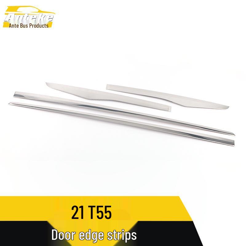 Stainless Steel Door Edge Trim for T55 - Anti-Scratch Modification Accessory