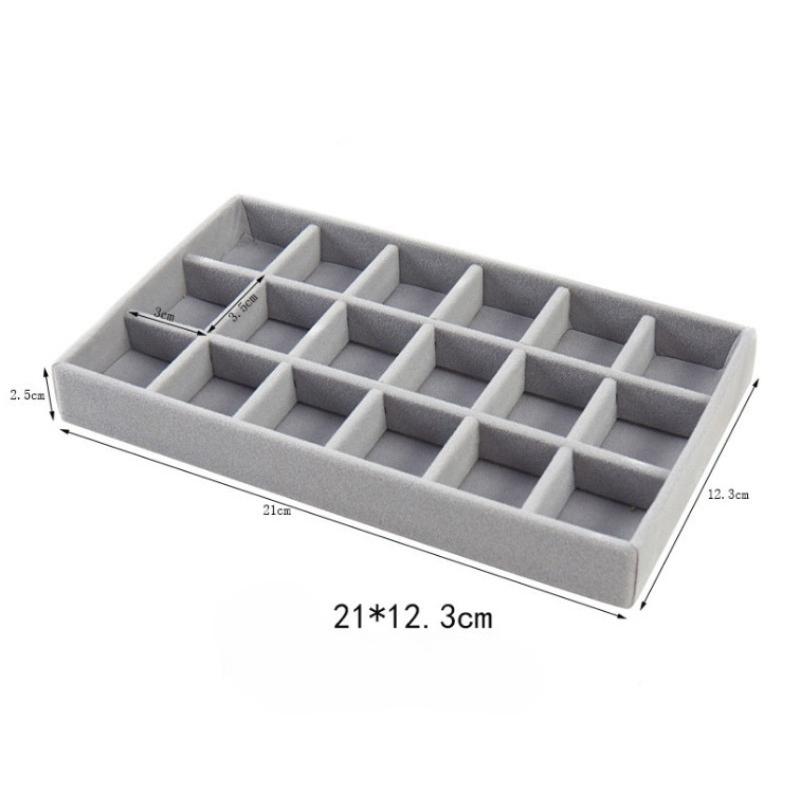 Flannel Jewelry Tray, Jewelry Display Tray, Ring, Bracelet Jewelry Display Tray, Drawer Storage and Sorting, Inner Tray.