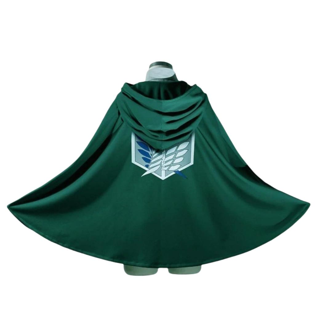 Attack on Titan Hooded Scout Regiment Wings of Freedom Halloween School Festival [COSSA] Cape, Costume, Cosplay, (XXL)