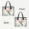 Floral Hummingbird Print Fashion Tote Bag Casual Large Capacity Shopping Handbag for Daily Commute