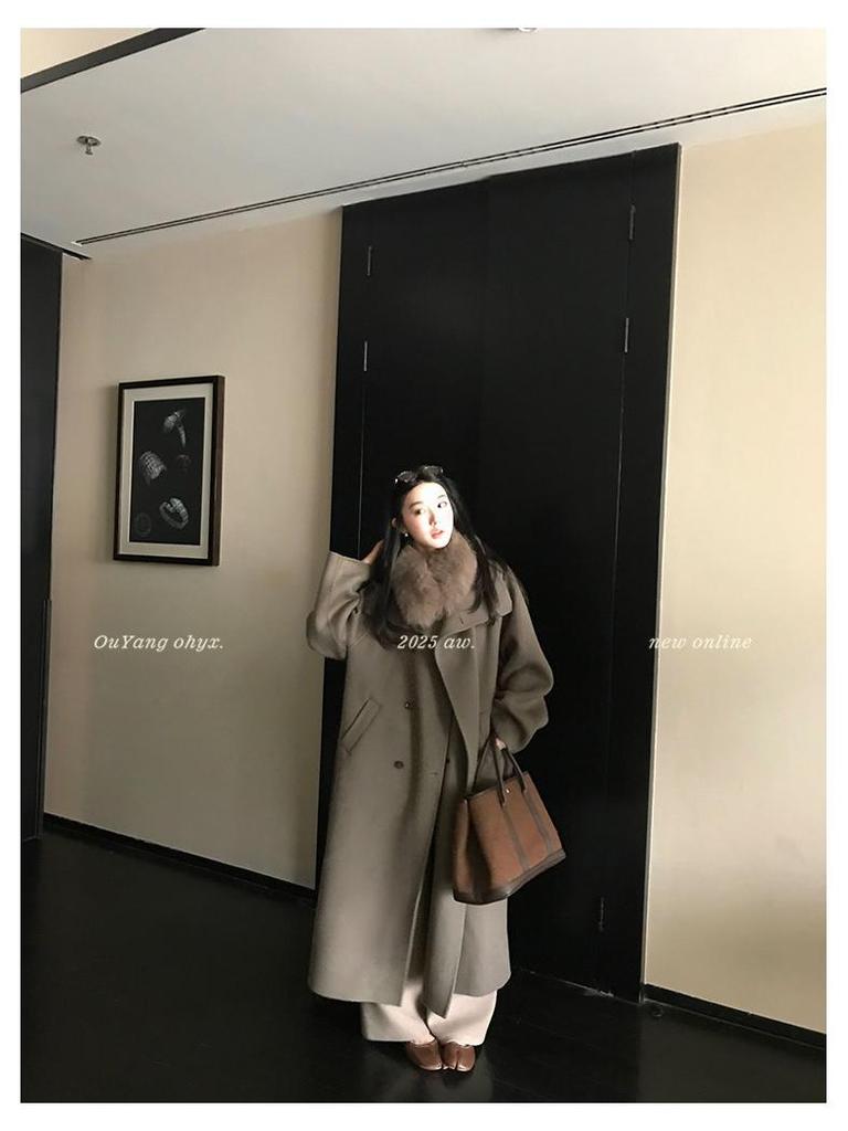 A mere Ouyang 'Hot Seller Lazy Pants 2.0' Thick Wool Wide-Leg Sweatpants