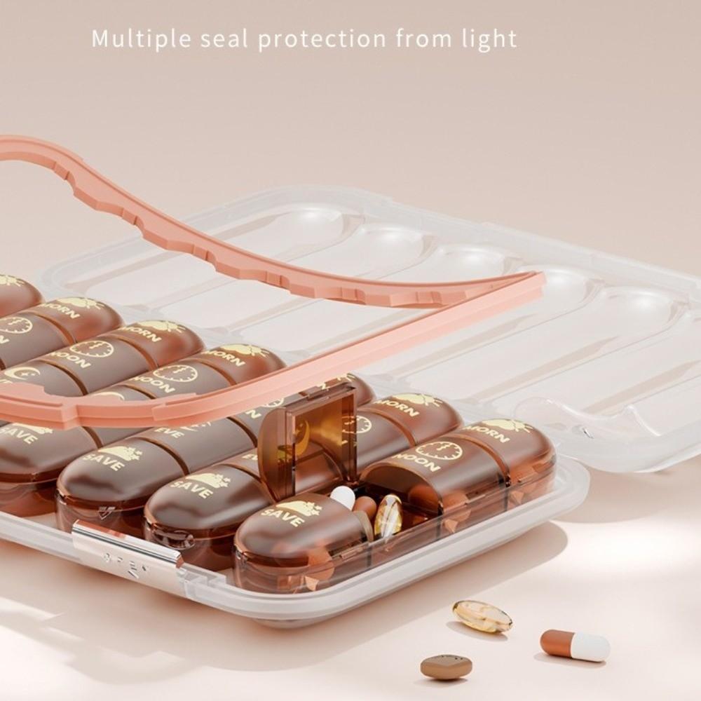 Large Capacity Weekly Pill Box Separate Grid Pill Storage Box Pill Organizer  Weekly Planning