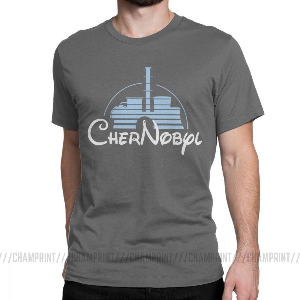 Mens Nuclear Disaster Chernobyl Geek Ukraine Radiation Vintage T Shirt Pure Cotton Tops Novelty Tee Shirt Plus Size TShirts