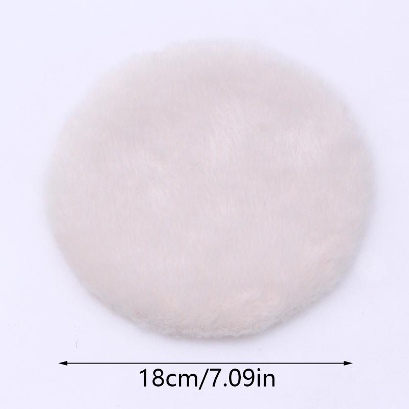 

1/12 Миниатюрный мохнатый коврик, прикроватная тумбочка, мини-одеяло, миниатюрный имитационный напольный коврик 18cm бежевый