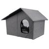 Outdoor Cat House Water Resistant Weather Proof Spacious Enclosed Foldable Cat Shelter for All Seasons