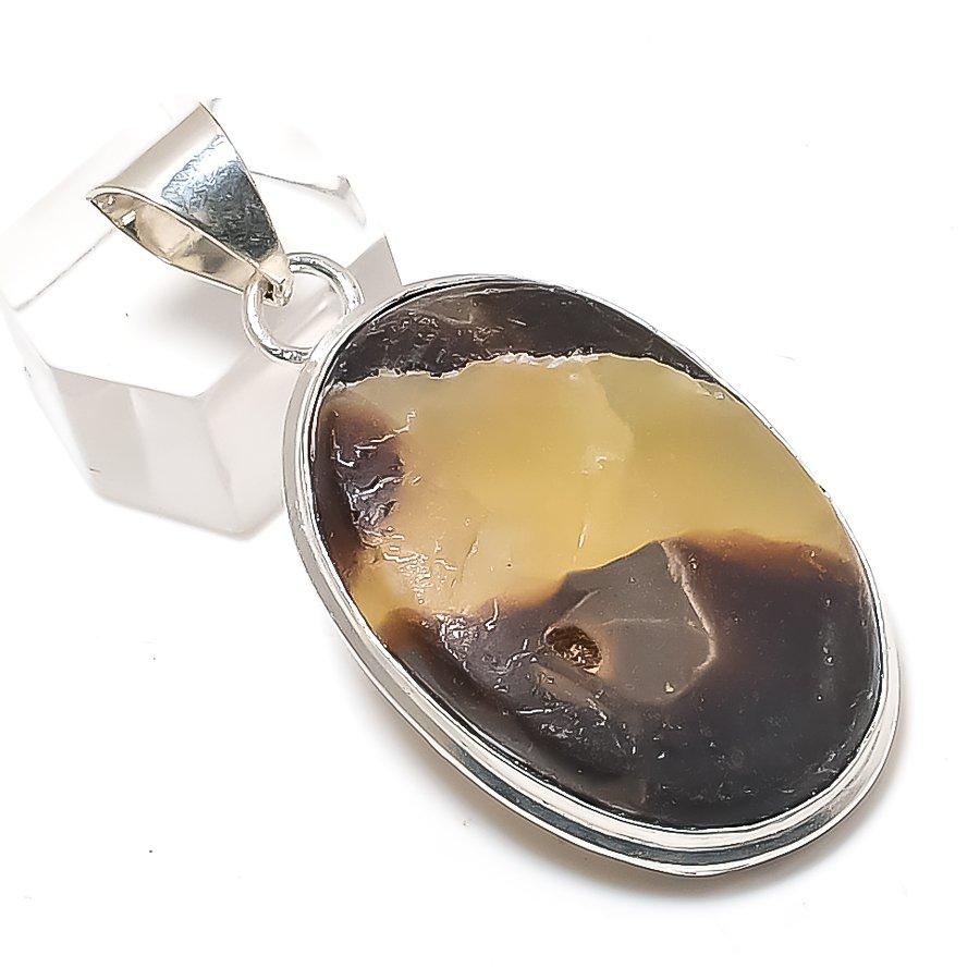 

Septerian Stone Gemstone 925 Sterling Silver Jewelry Pendant 2.09