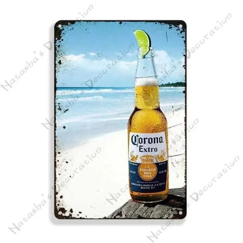 Beer Advertising Metal Sign, Vintage Pub Decor 30x20cm