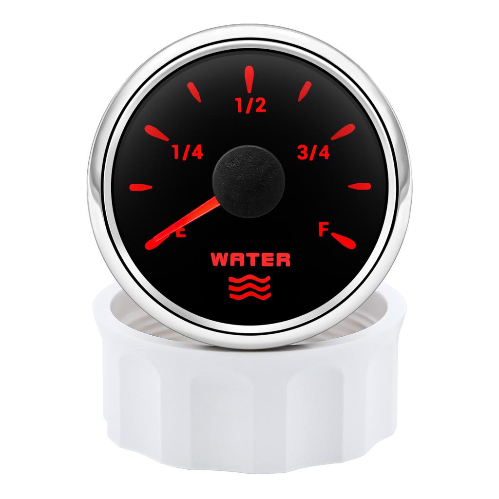 7 Colors Backlight 52MM Water Temperature Gauge Fuel/Water Level Gauge Oil Press Gauge Volt Meter For Marine Boat Car Truck