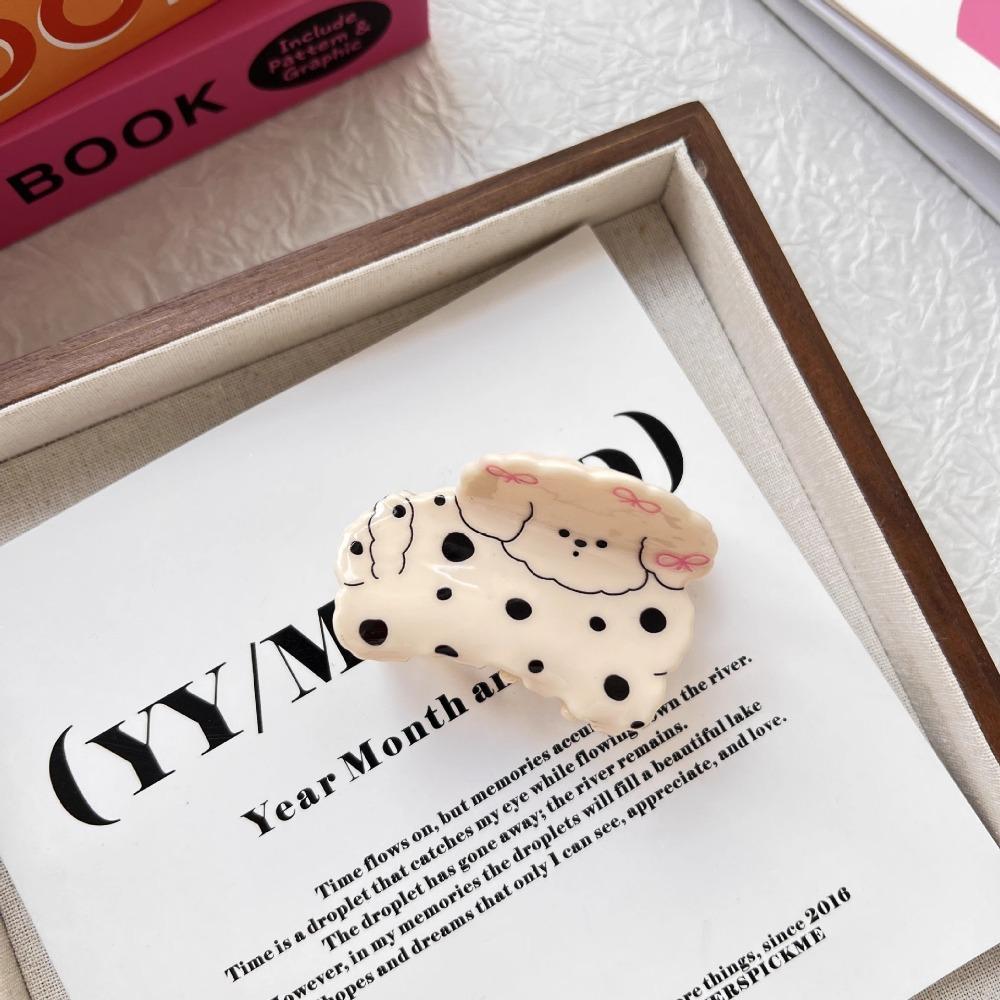 Korean Style Cartoon Animal Hair Claw Acrylic Spotted Cat Hair Clip  Hair Accessories
