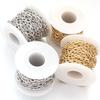 5Yards/Roll Aluminum Chains Gold Silver Color Twisted Link Chains For Jewelry Making DIY Necklace Bracelets Accessories Findings