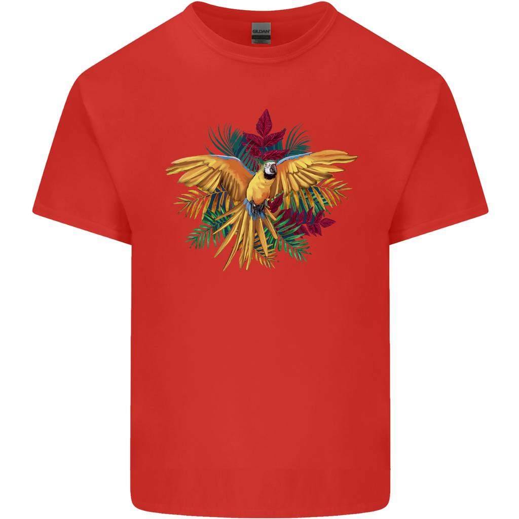 Maacaw Parrot In the Jungle Unisexs Light Cotton TShirt