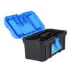 Tool Box PP Plastic Portable Hardware Parts Storage Case Double Layer Electrician Suitcase 381Small