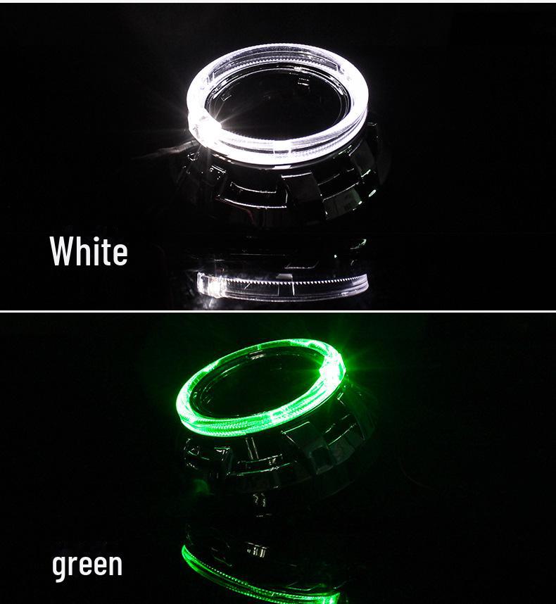 Universal LED Dual Lens Angel Eye Fog Light with High Brightness for Daytime Running and Enhanced Visibility