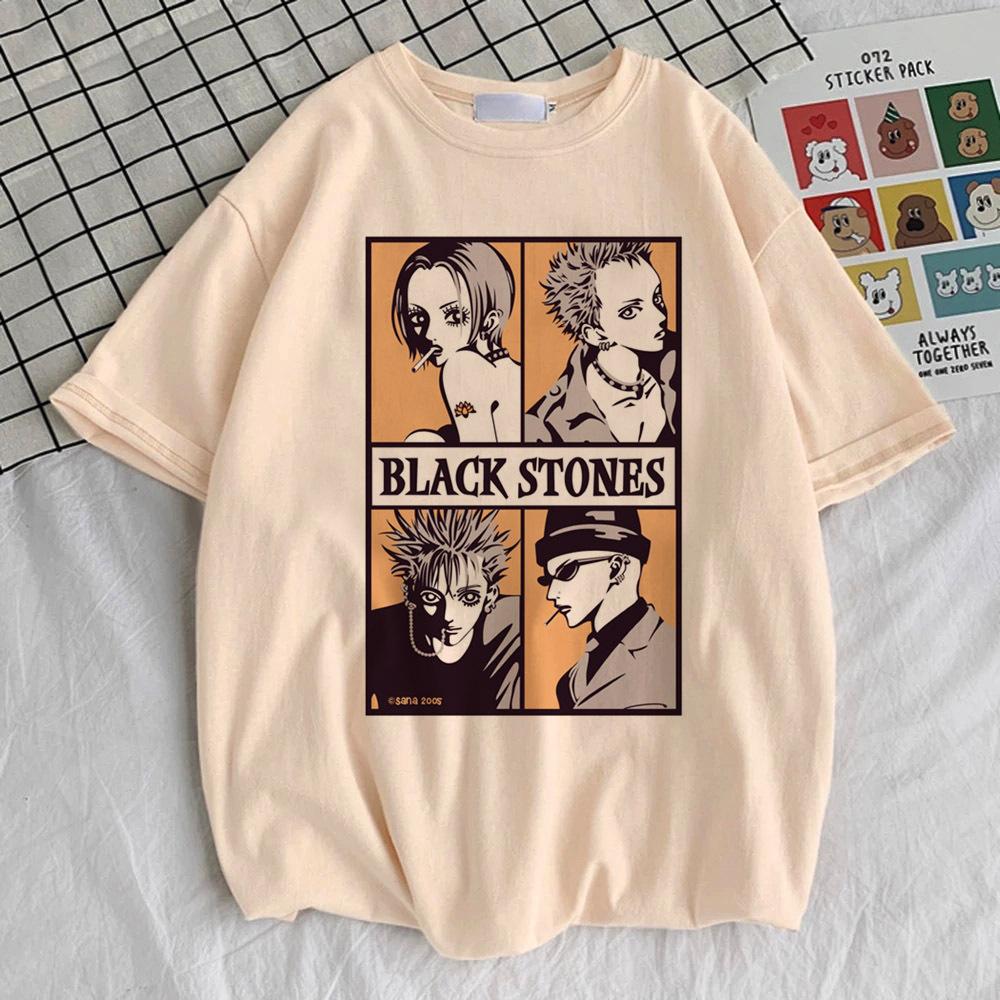 Nana Anime tshirt teen Psychedelic Breathable Grunge Comfortable top tees Pastel aesthetic Psychedelic Digital korean clothes