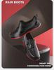Men's Non-Slip PVC Low-Top Water Shoes for Catering, Car Wash, and Kitchen.