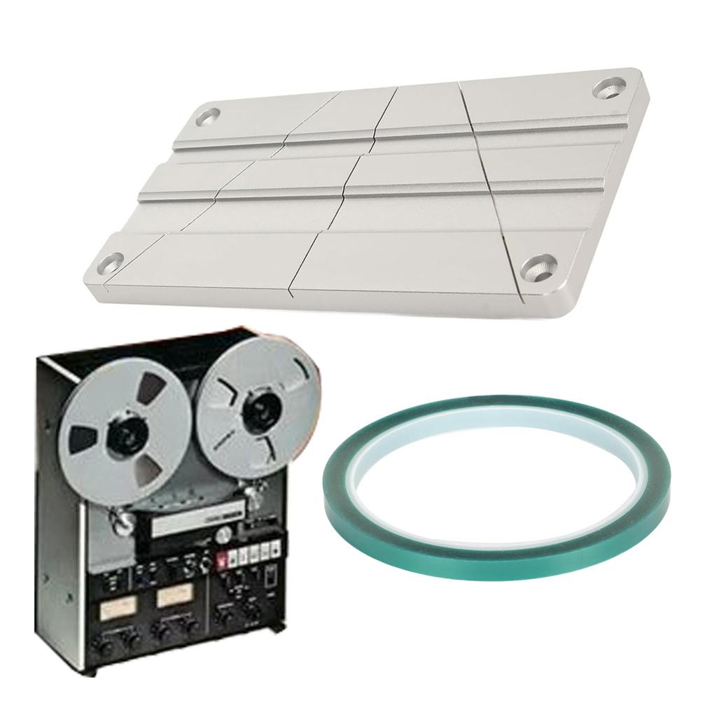 Professionelles Bandschneide-Set 1/2 1/4 10 Zoll Open Reel Bandmedien Schneideblock-Kit für Revoxsonido