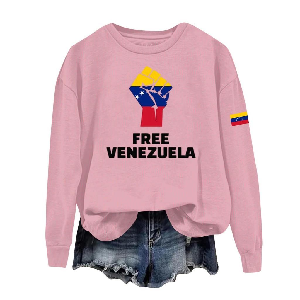 Damen bedruckter lässiger Sport-Kapuzenpullover mit langen Ärmeln und rundem Ausschnitt