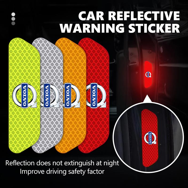 Car Door Strip Reflective Anti Scratch Stickers Glow In The Dark For Volvo V40 V60 C30 C70 S60 S80 S90 XC40 XC60 XC70 XC90 T6