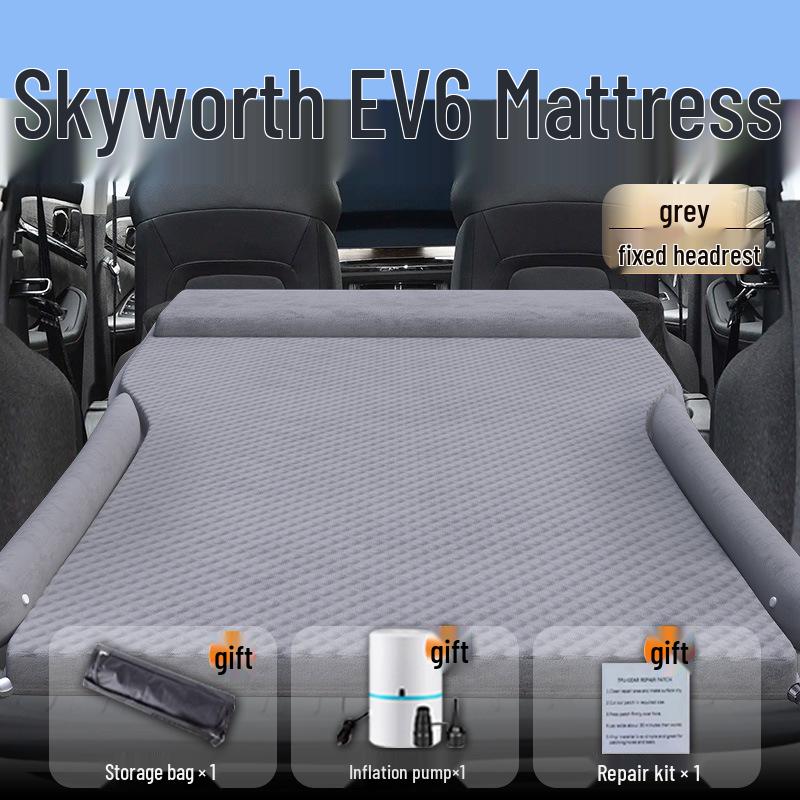 Skyworth EV6 Auto aufblasbare Matratze: Luftmatratze für Kofferraum & Schlafmatte für Rücksitz