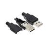 10 Stück Typ A Stecker Buchse USB 4-Pin Stecker Buchsenverbinder Mit Schwarzer Kunststoffabdeckung Typ-A DIY-Kits