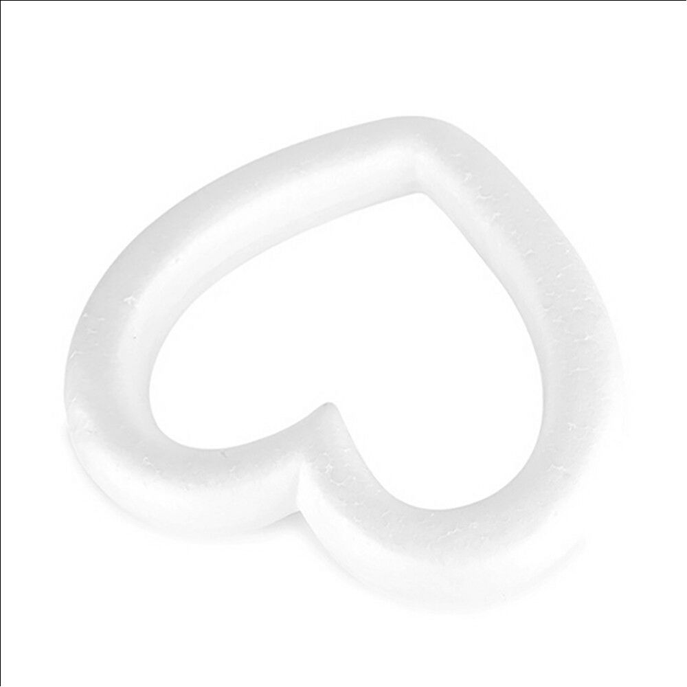 Polystyrene Wedding Decor Valentine's Day White Craft Balls Party Decoration Heart Foam Mould