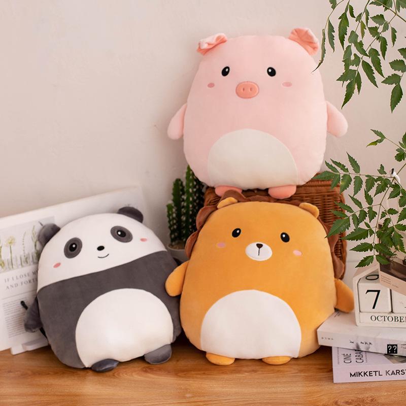 Cute Animal Plush Pillow for Home Decor & Car Support
