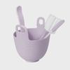 Wall-Mounted Silicone Mask Bowl Set - DIY Beauty Tools with Stick
