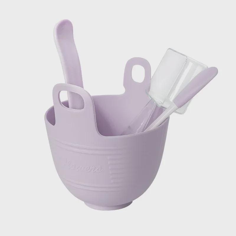 Wall-Mounted Silicone Mask Bowl Set - DIY Beauty Tools with Stick
