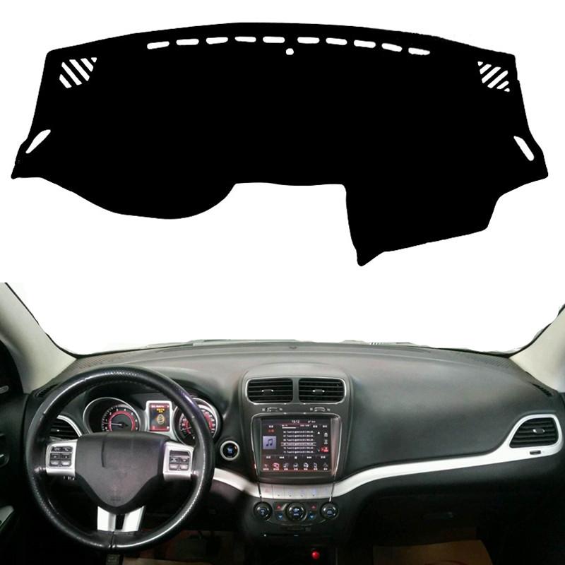 

Car Styling Dashboard Cover Mat Pad For Dodge Journey 2011- Fiat Freemont Anti-Slip Dash Sunshade Protect Carpet Accessories Black(Black Edge)