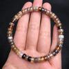 Twisted Silk Agate Thick Straight Cut Tea-Colored Spacer Beads Bracelet – DIY Cultural Accessories