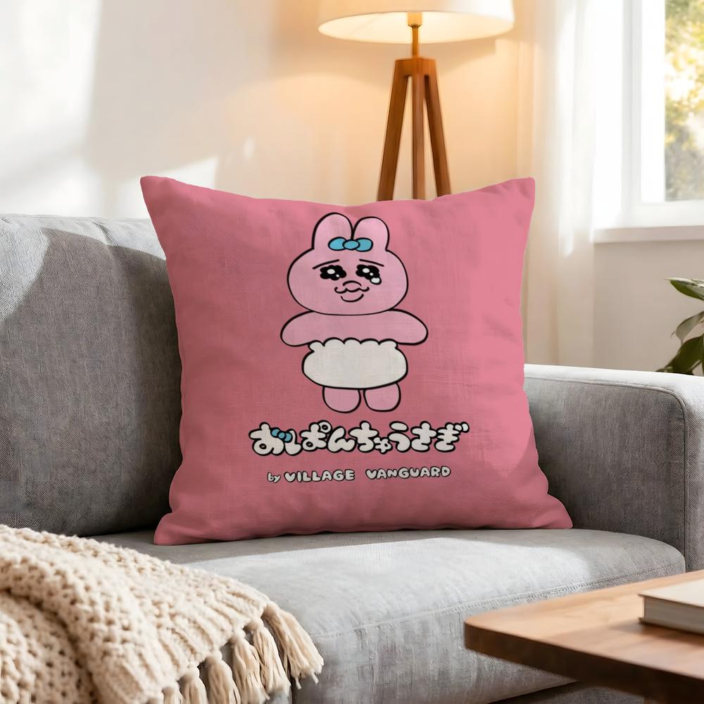 Doll Opanchu Usagi Cushion Cover 1Pcs Decorative Covers Soft Cushion Case For Sofa Couch Decor 40X40 45X45 Pillowcases